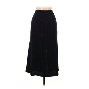 Knit Black Simple Retro Skirt